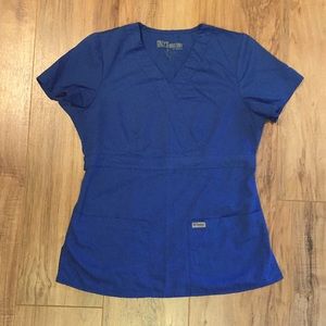 Royal Blue Scrub Top